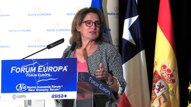 La ministra Transición Ecológica Teresa Ribera. BALLESTEROS (Efe)