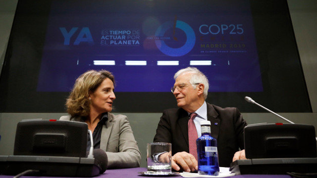 Ribera y Borrell, en la presentación de la campaña 'España Global'. EFE