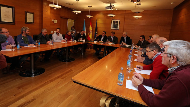 Reunión de la Xunta con el Concello de As Pontes. LUIS POLO (AGN)