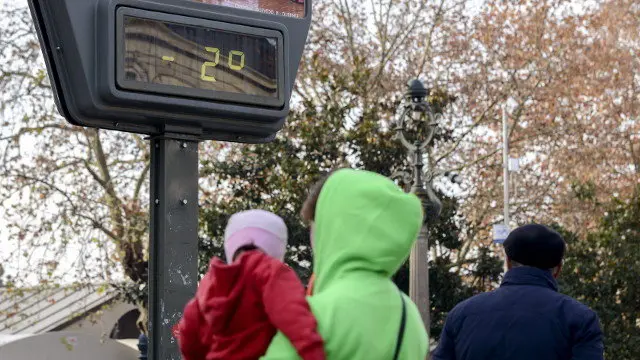 Un termómetro en negativo. ARCHIVO