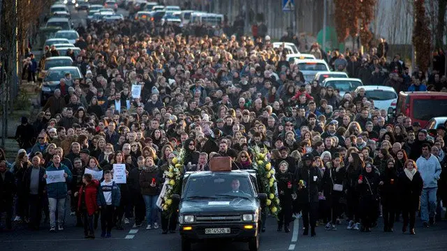 Enterro do paritorio en Verín. EFE