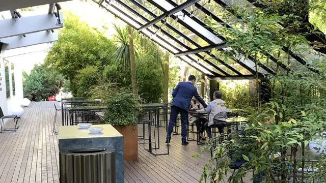 La terraza del Club Financiero Atlántico. CLUB FINANCIERO