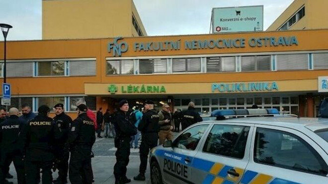 El hospital checo en el que se produjo el tiroteo. EUROPA PRESS