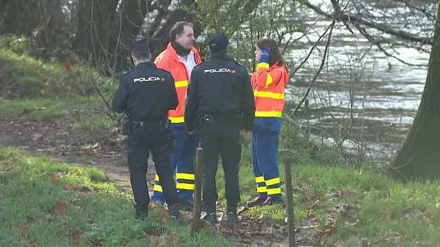 Parte do dispositivo de procura do desaparecido en Sigüeiro. TVG