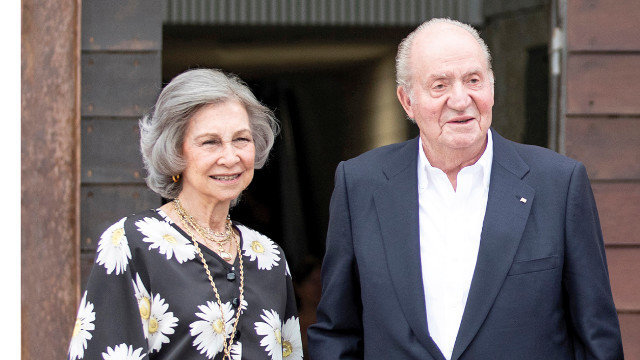 A raíña Sofía e o rei Juan Carlos, en Sanxenxo.CASA REAL