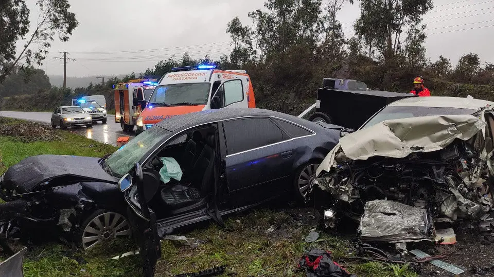 Grave accidente en Catoira. DP