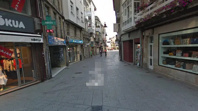 Rúa Peregrina de Pontevedra. GOOGLE MAPS