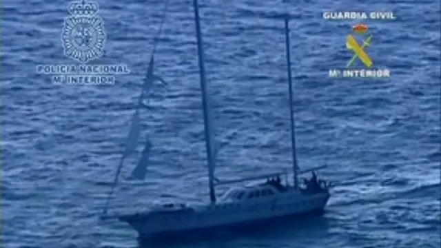 Un velero similar al interceptado en esta operación. CEDIDA
