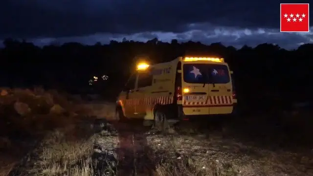 Ambulancia no lugar do suceso. TWITTER (@112Madrid)