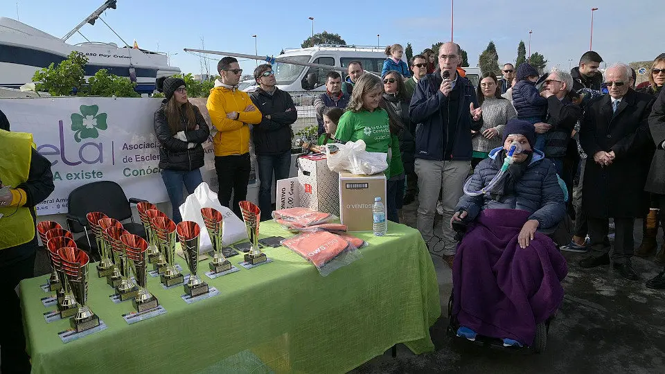 Acto de la Asociación Gallega de Afectados de Esclerosis Lateral Amiotrófica en A Coruña. EP