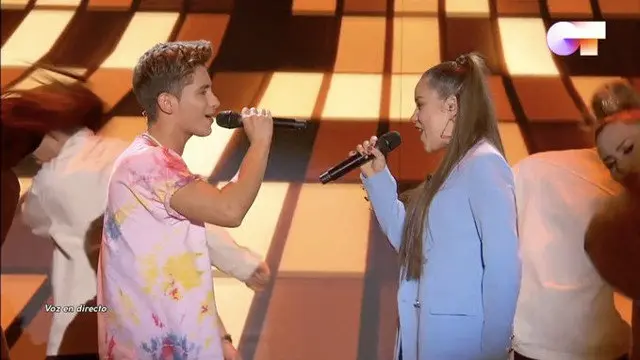 Actuación de Eva Barreiro y Nick en la gala 1 de &#39;Operación Triunfo&#39;. TVE