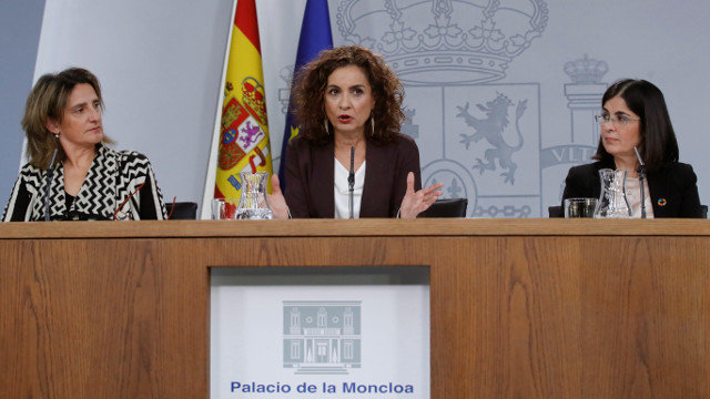 Ribera, Montero y Darias, en la rueda de prensa tras el Consejo de Ministros. EFE
