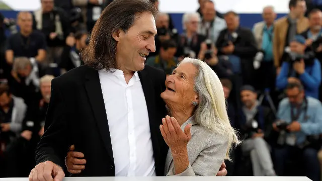 Amador Arias, xunto a Benedicta S&aacute;nchez, en Cannes. EFE