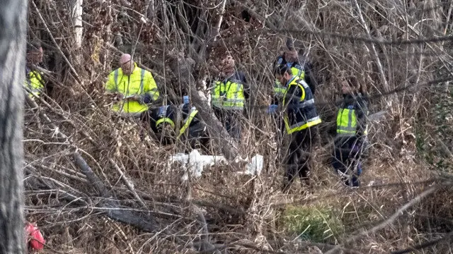 Lugar onde a Policía atopou o cadáver da muller na zona do río Ebro. EFE