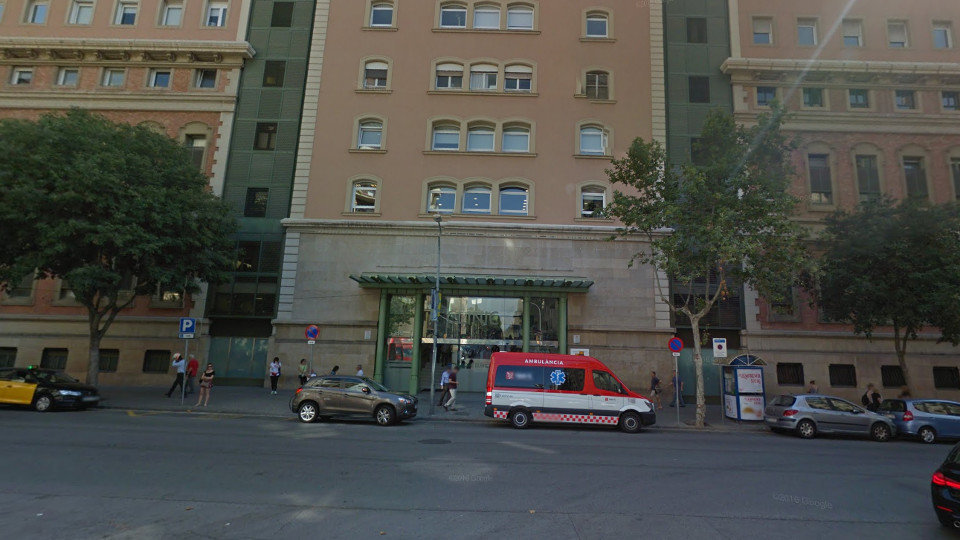 Entrada del Hospital Clínico de Barcelona. GSV