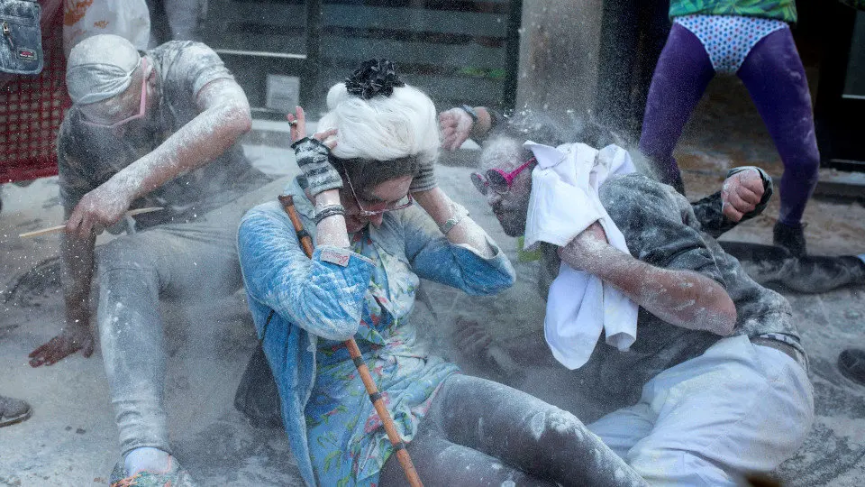 Batalla de fariña do Domingo Fareleiro. BRAIS LORENZO (EFE)