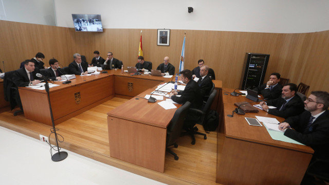 O xuízo contra Audasa comezou este martes en Pontevedra. JAVIER CERVERA-MERCADILLO
