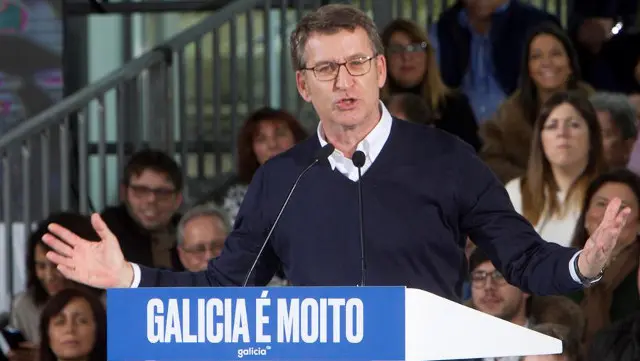 Núñez Feijóo en Vigo. SALVADOR SAS