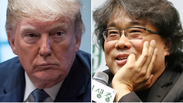 Trump e Bong Joon-ho, director de Parasitos. EFE