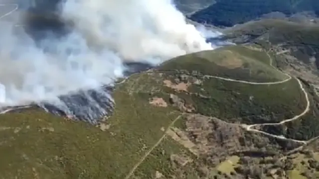 Incendio en Laza. ATBRIF
