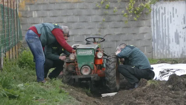 Accidente de mortal de tractor ocorrido no verán en Ribadeo. AEP