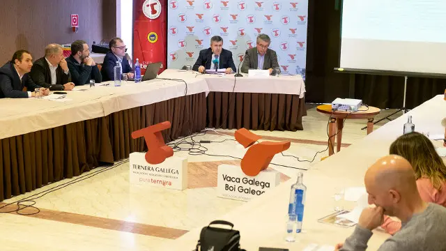 Jesús González durante a rolda de prensa. EP