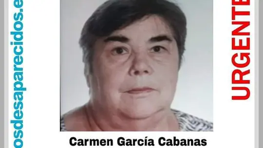Carmen Garc&iacute;a Cabanas. SOS DESAPARECIDOS