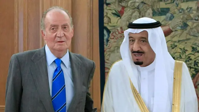 Fotografía de 2012 del rey Juan Carlos y el príncipe Salman Bin Abdulaziz Al-Saud. AEP