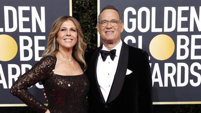 Tom Hanks y su mujer, Rita. ARCHIVO