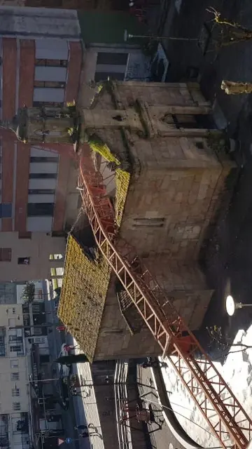 A capela afectada no Porriño. TWITTER