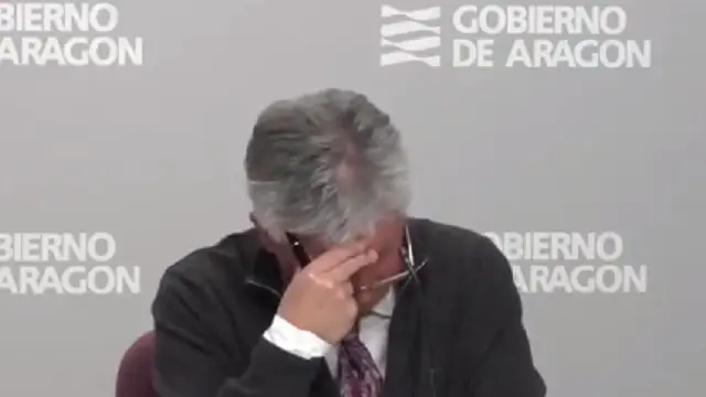 Javier Marión, emocionado. TWITTER