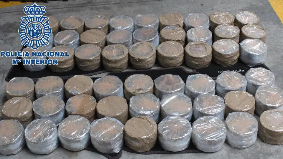 Heroína incautada pola Policía nunha operación anterior. DP