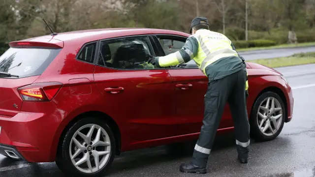 Control de la Guardia Civil. XESÚS PONTE