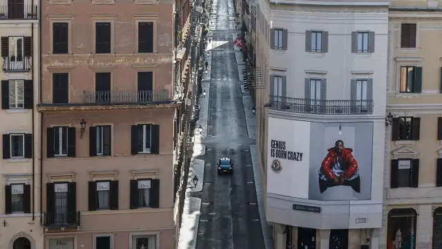 Aspecto que presenta el centro de Roma durante la pandemia.FABIO FRUSTACI (Efe)