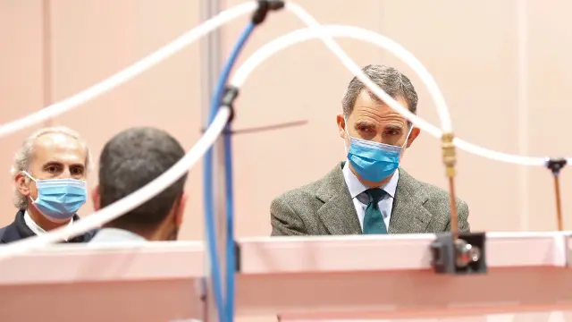 Felipe VI en Ifema. EFE