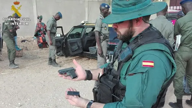 Un axente da GAR, a unidade que dirix&iacute;a Jes&uacute;s Gayoso. EFE