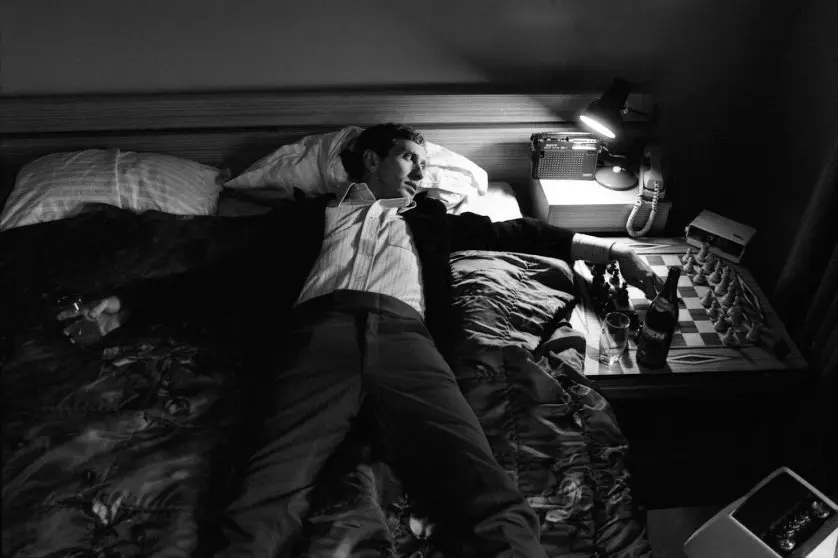 Bobby Ficsher in an Iceland hotel room in 1972