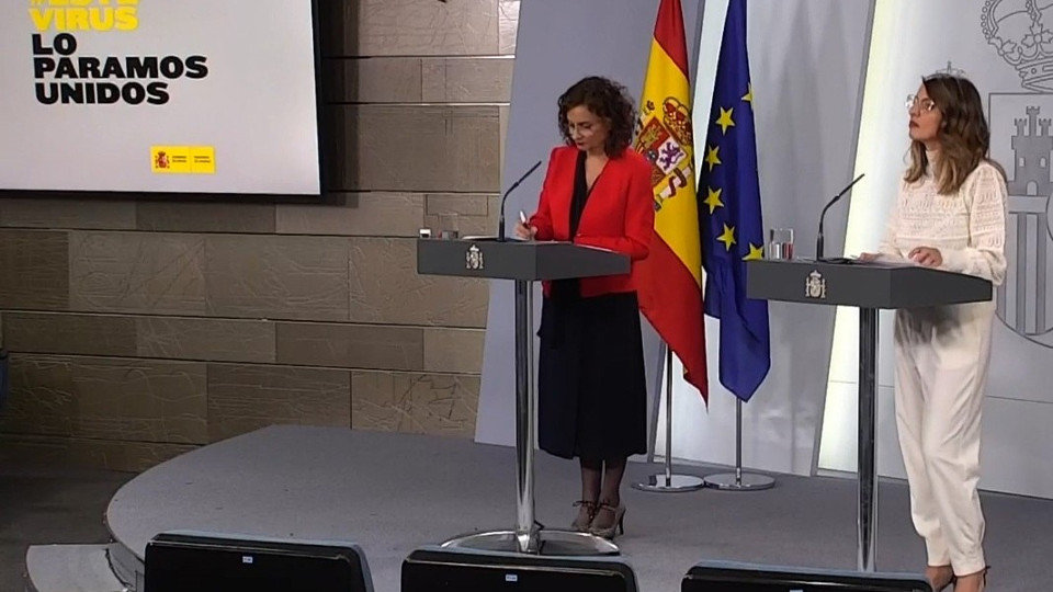 Las ministras Montero y Díaz. EFE