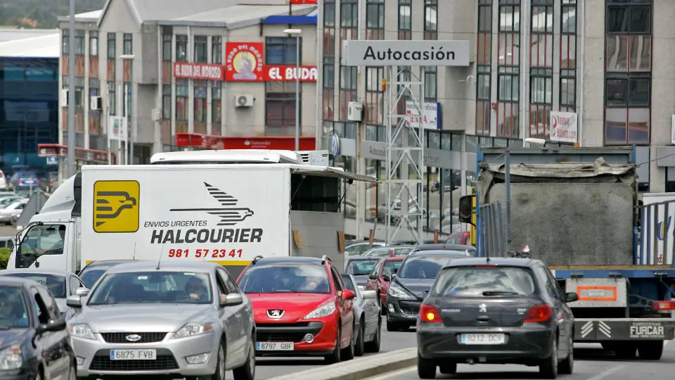El polígono del Tambre, en Santiago. ARCHIVO