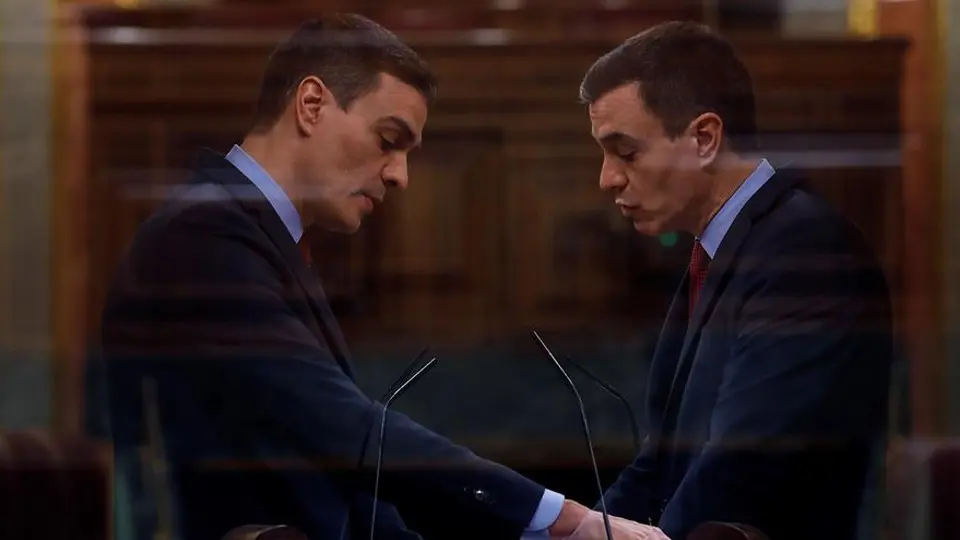 Pedro Sánchez en el Congreso. J.J.GUILLÉN