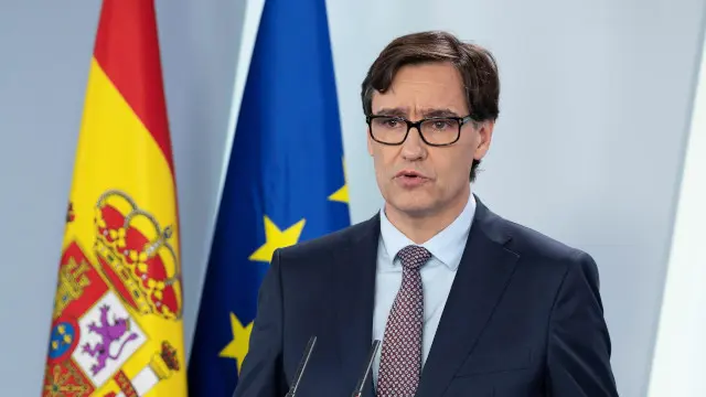 O ministro de Sanidade, Salvador Illa en rolda de prensa. EFE