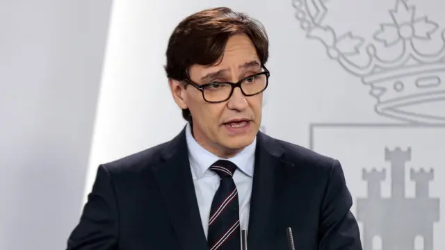 O ministro de Sanidade, Salvador Illa en rolda de prensa. EFE