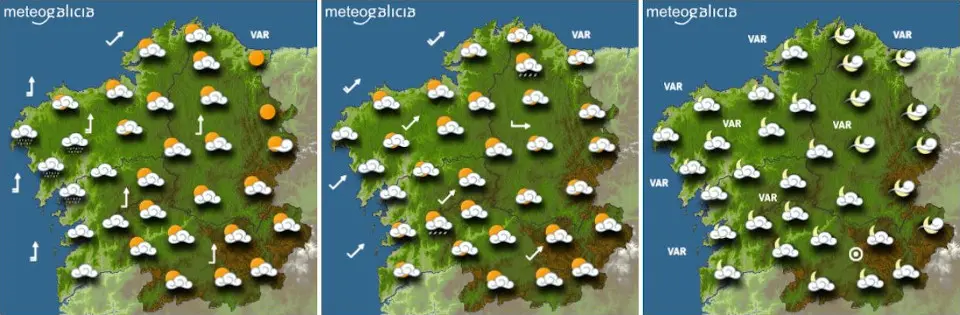 Previsi&oacute;n para este mi&eacute;rcoles. METEOGALICIA