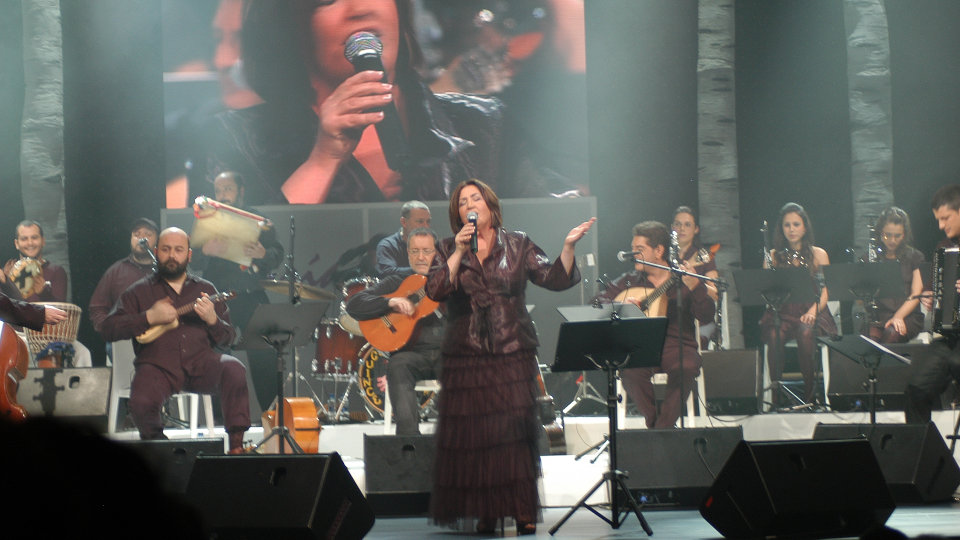 Imaxe de arquivo dunha actuación de María Manuela. AEP