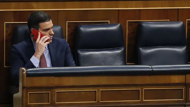 Pedro Sánchez, en el Congreso. EFE