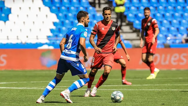 Un instante do partido. @RCDEPORTIVO (TWITTER)