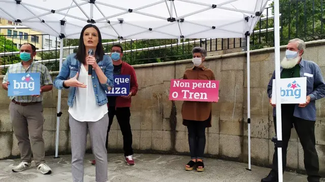 Olalla Rodil, este domingo en Ferrol. BNG