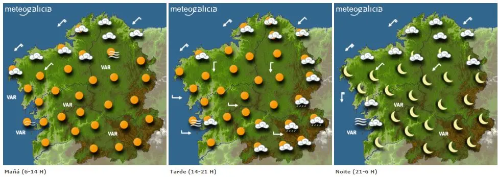 A previsión para este domingo