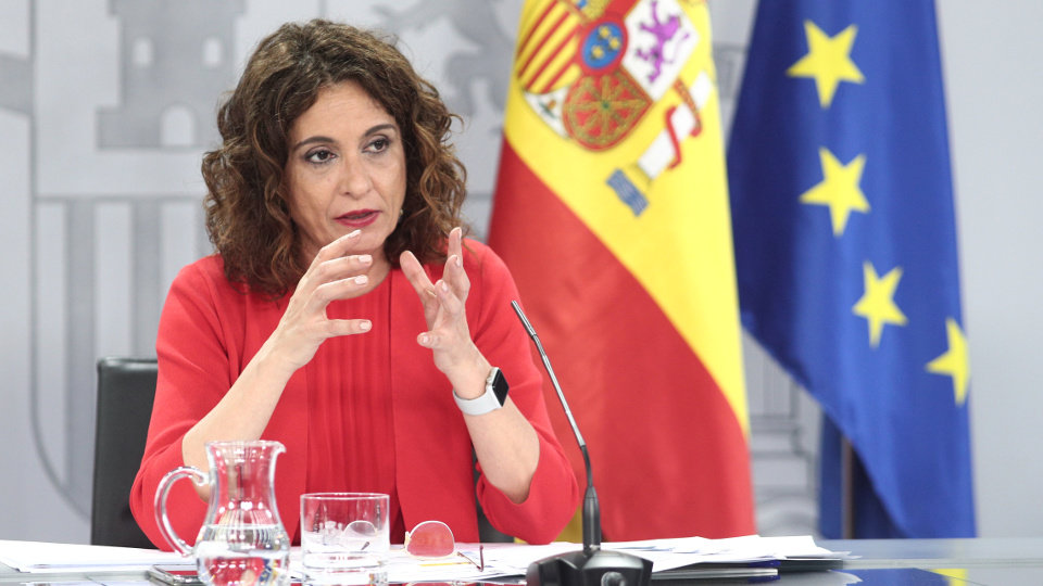 La portavoz del Gobierno y ministra de Hacienda, María Jesús Montero. EUROPA PRESS