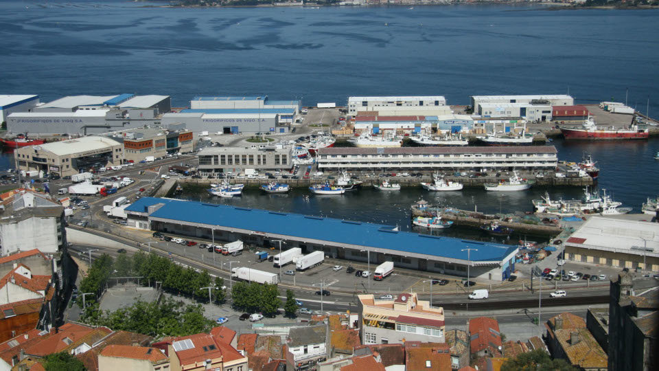 Vista aérea del Puerto de Vigo. ADP